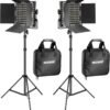 Luz led regulable Neewer piezas Bi-Color 660 Luz Regulable LED Luz de video
