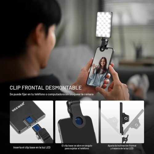 NEEWER Basics NL-60AI - Luz para selfie para teléfono