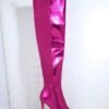 Botas Altas Puntuagudo Size 7 Rosa Fucsia