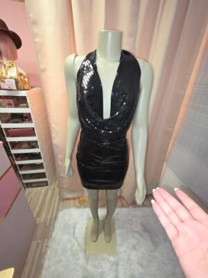VESTIDO NEGRO FIESTA  L