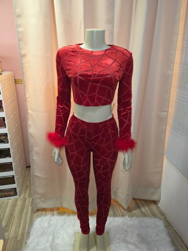 CONJ,DOS PIEZAS  ROJO NAVD LARGE