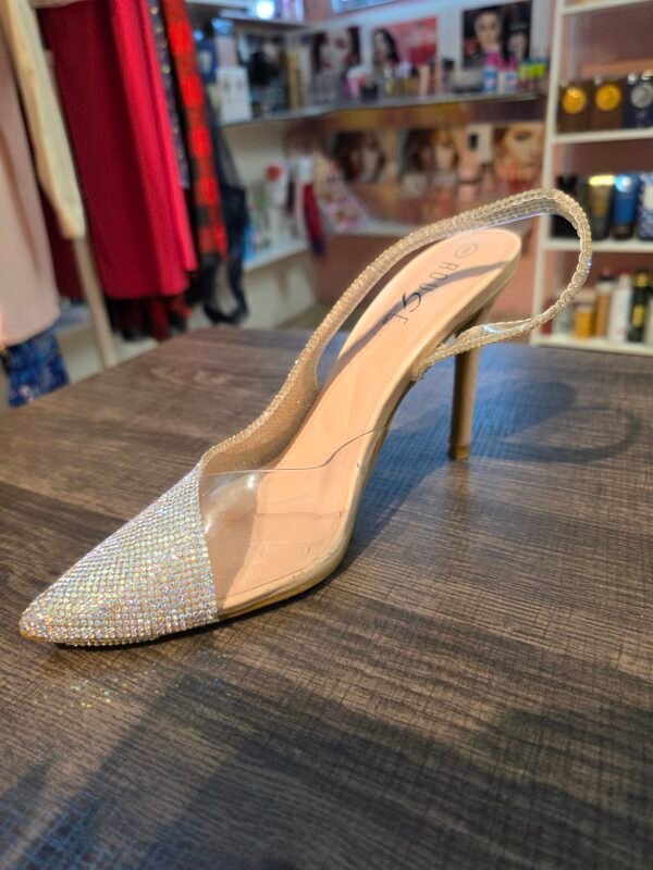 ZAPATILLAS TRANSP CON PIEDRAS 6.5,8